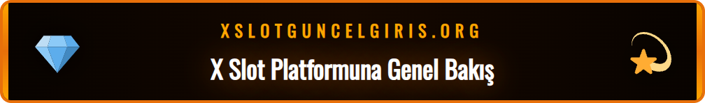X Slot casino platformunun ana sayfası ve oyun kategorileri.