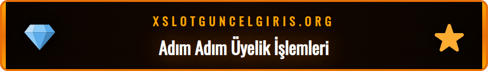 X Slot platformuna nasıl kayıt olunacağını gösteren adımlar.