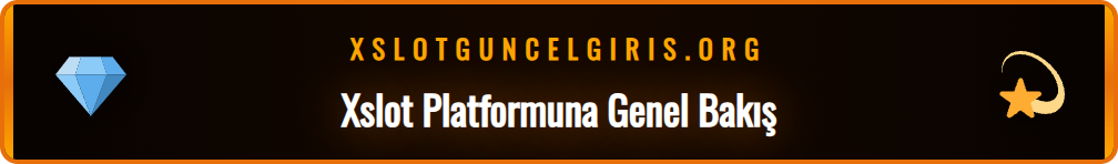 Xslot giriş 2026 platformunun ana sayfasını gösteren ekran görüntüsü.