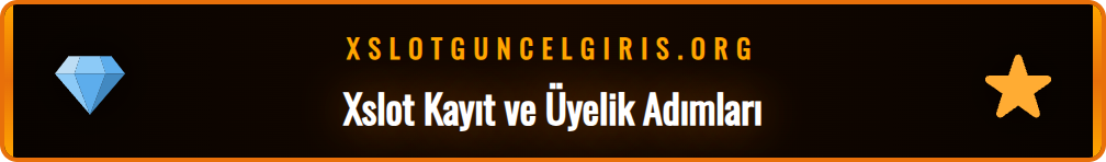 Mobil cihazda Xslot yeni giriş adresi ile üyelik formu doldurma ekranı.