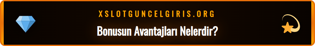 Xslot hoşgeldin bonusu ile gelen avantajları gösteren bir grafik
