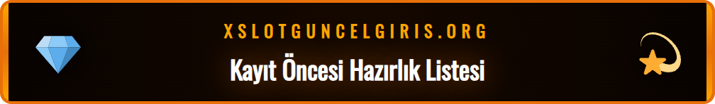 Xslot kayıt ol işlemi için gerekenler: kimlik, e-posta ve telefon simgeleri.