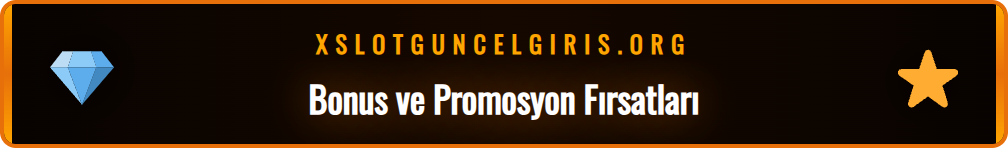 Xslot üyelik sonrası kazanılan bonusları gösteren mor-altın banner.