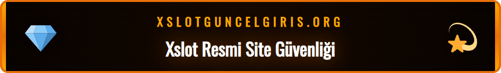 Xslot Resmi sitesinin güvenliğini simgeleyen kilit ve lisans logosu.